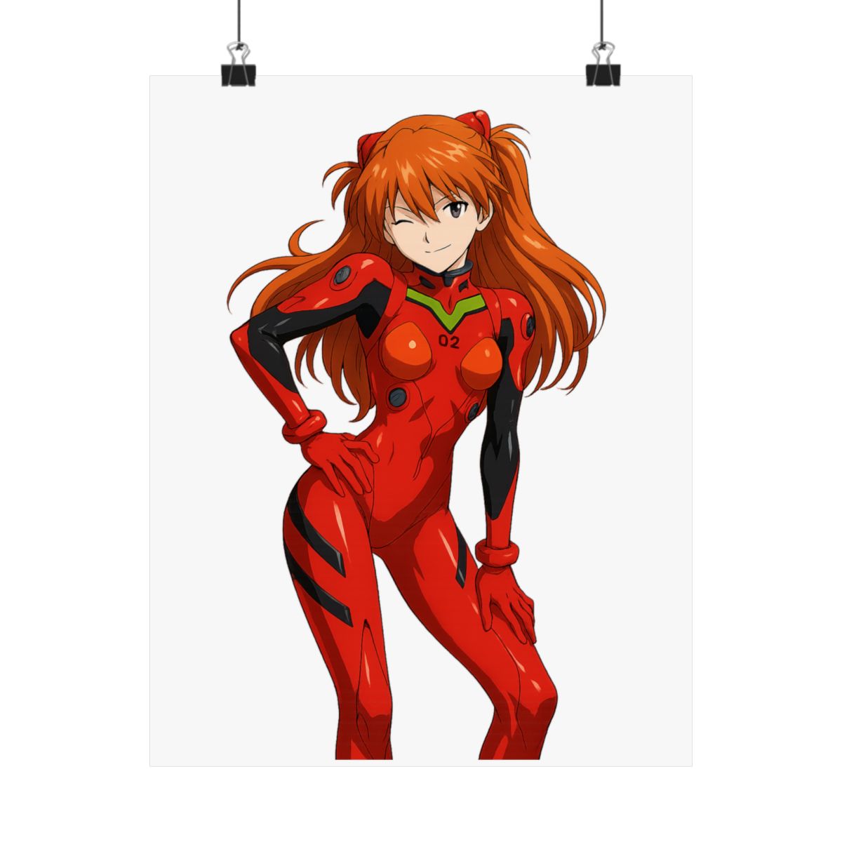 Asuka Neon Genesis Evangelion Anime Poster Print - alternate angle 3, merchandise