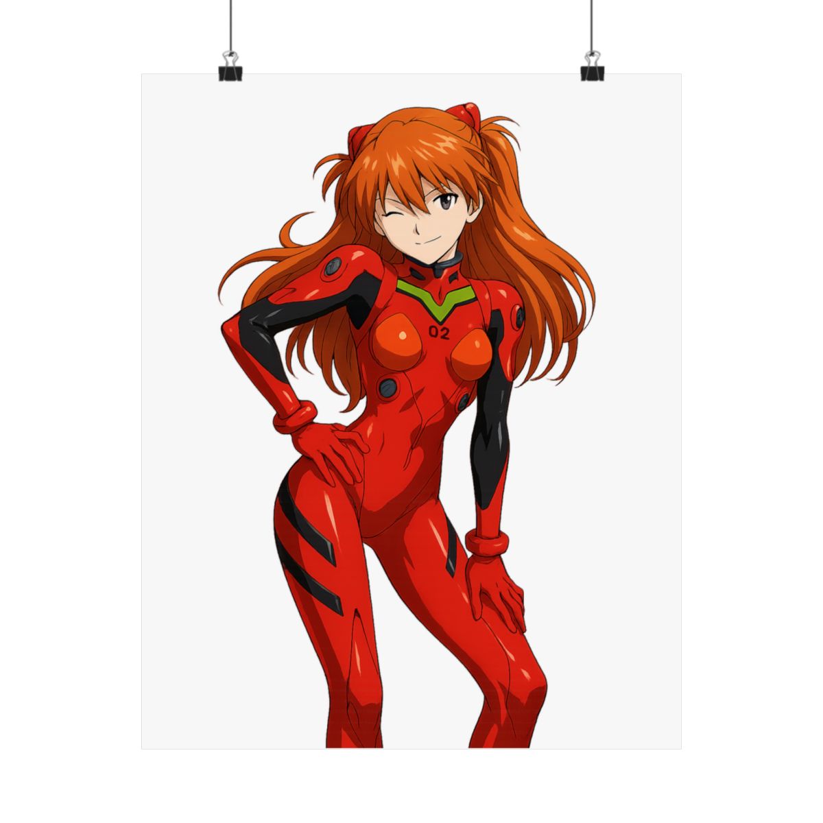 Asuka Neon Genesis Evangelion Anime Poster Print - alternate angle 2, merchandise