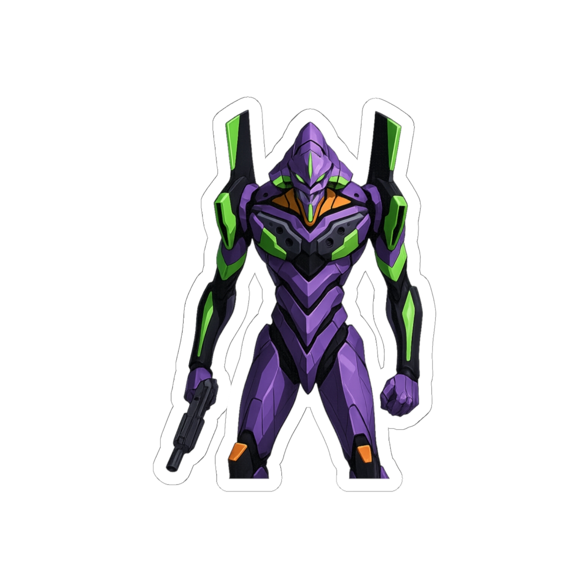 Evangelion Unit 01 Urban Battle Anime Sticker - Official stickers merchandise