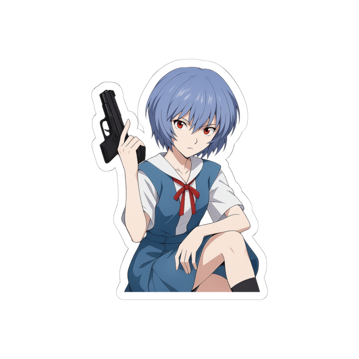Rei Ayanami Neon Genesis Evangelion Vinyl Sticker - Official Stickers merchandise