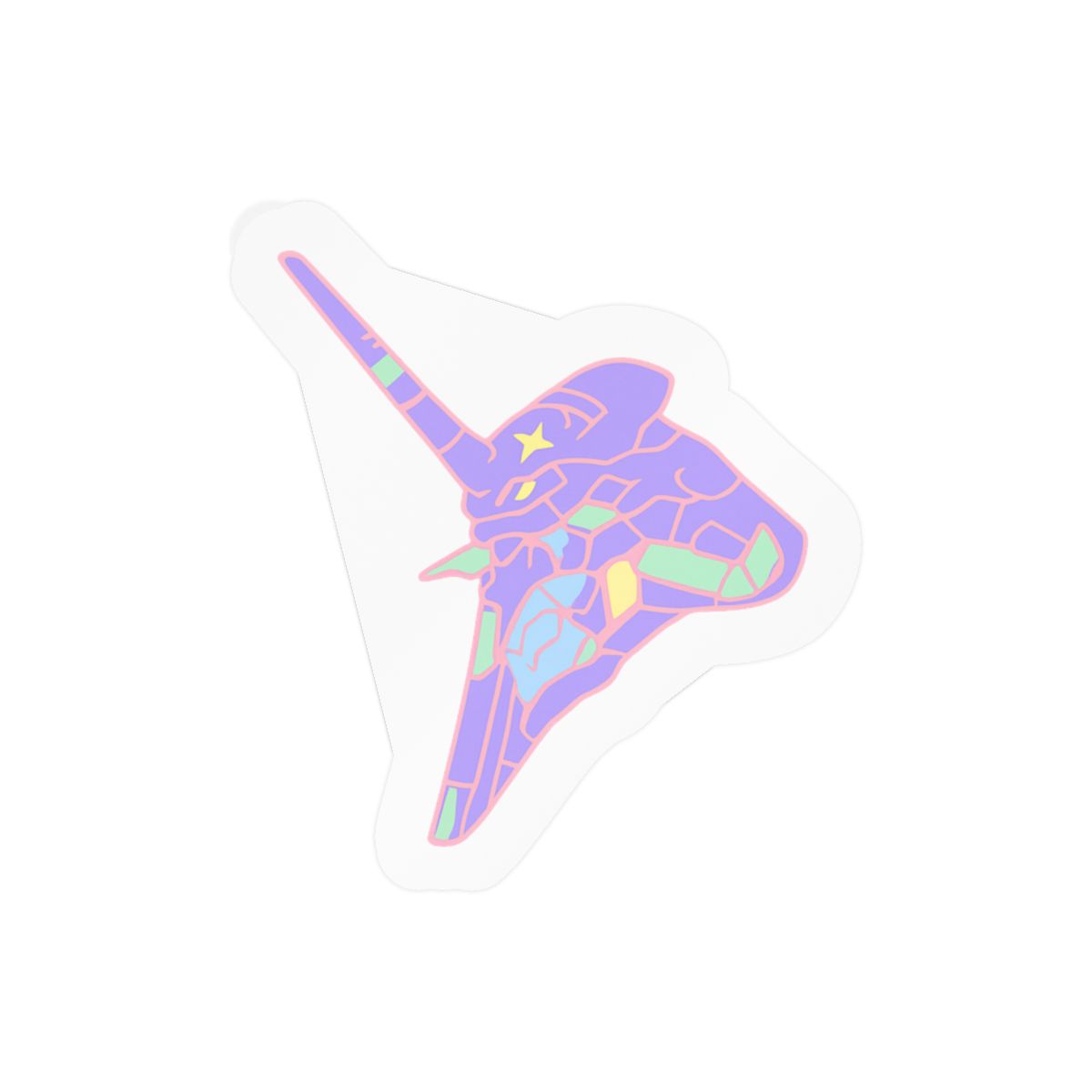 Evangelion Unit 01 Sticker | Bold Anime Vinyl Decal - Official Stickers merchandise