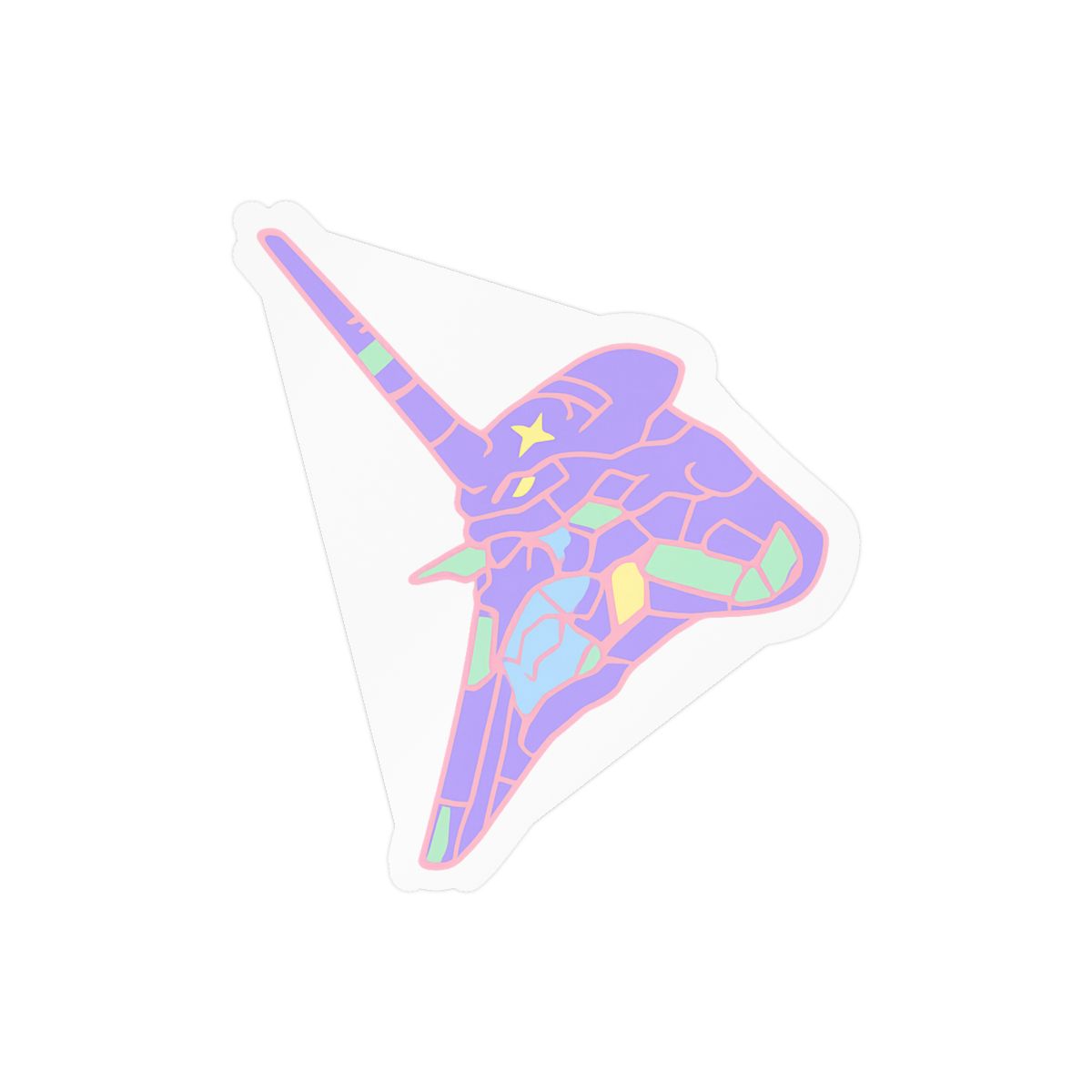 Evangelion Unit 01 Sticker | Bold Anime Vinyl Decal - alternate angle 3, merchandise