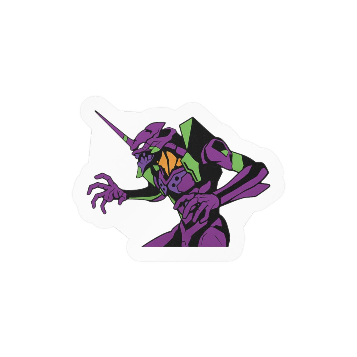 EVA-01 Evangelion Bold Mecha Sticker | Vinyl Decal - Official Stickers merchandise