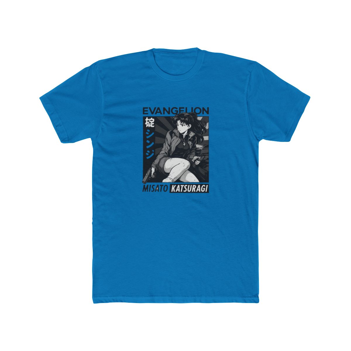 Misato Katsuragi Retro Art Evangelion T Shirt - Official T-Shirts merchandise