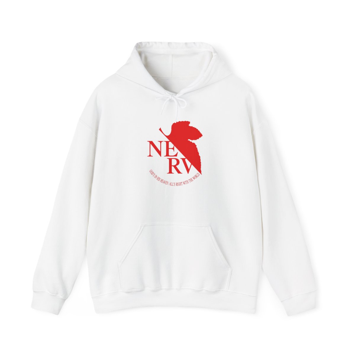 NERV Red Logo Evangelion Hoodie - Official Hoodies merchandise