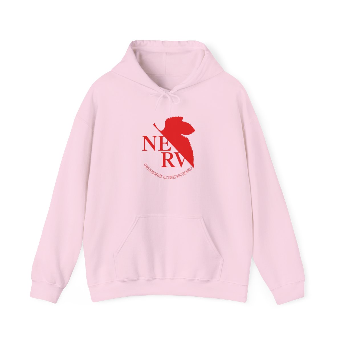 NERV Red Logo Evangelion Hoodie - alternate angle 5, merchandise
