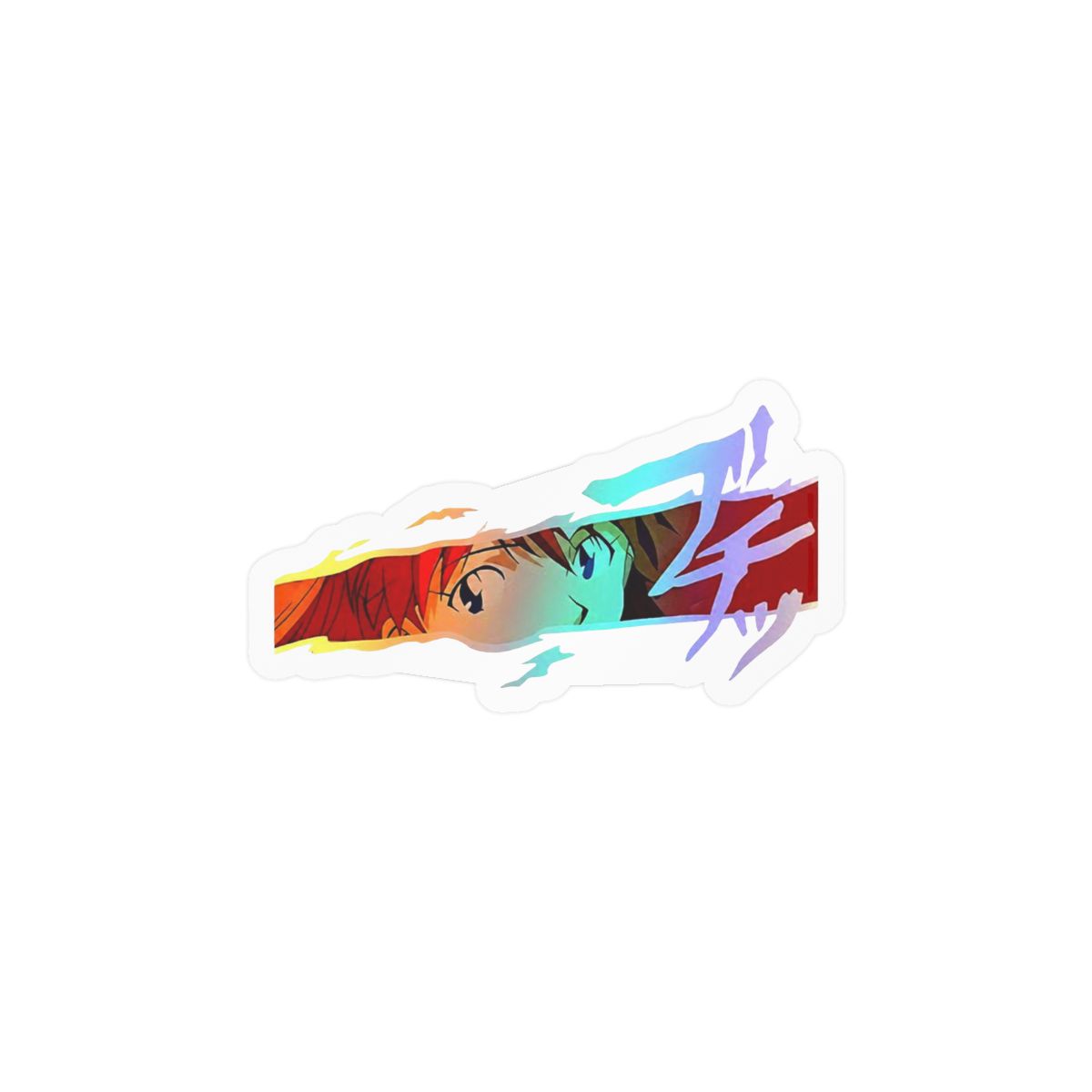 Evangelion car Sticker Asuka Vinyl Stickers reflecitive rei Decor unit01 Stickers for car Neon Genesis Sticker Manga car Decal for car for Laptop (Asuka) - alternate angle 3, merchandise