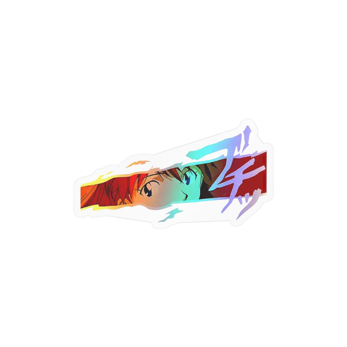 Evangelion car Sticker Asuka Vinyl Stickers reflecitive rei Decor unit01 Stickers for car Neon Genesis Sticker Manga car Decal for car for Laptop (Asuka) - alternate angle 1, merchandise